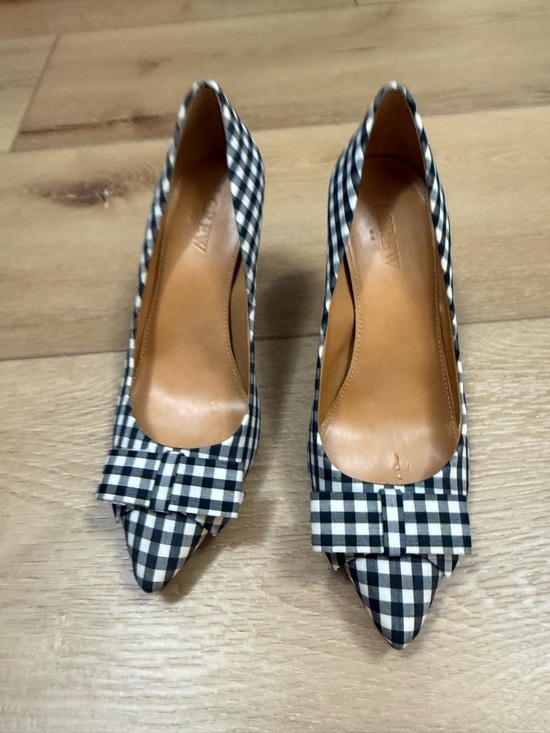 J. Crew Shoes - J crew Classic Black & White Gingham Pointed-Toe Pumps